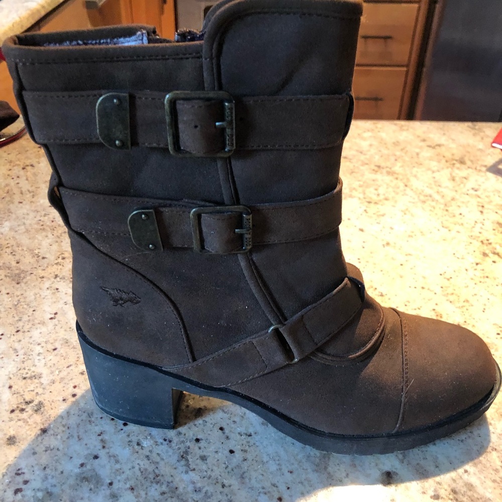 Brown booties